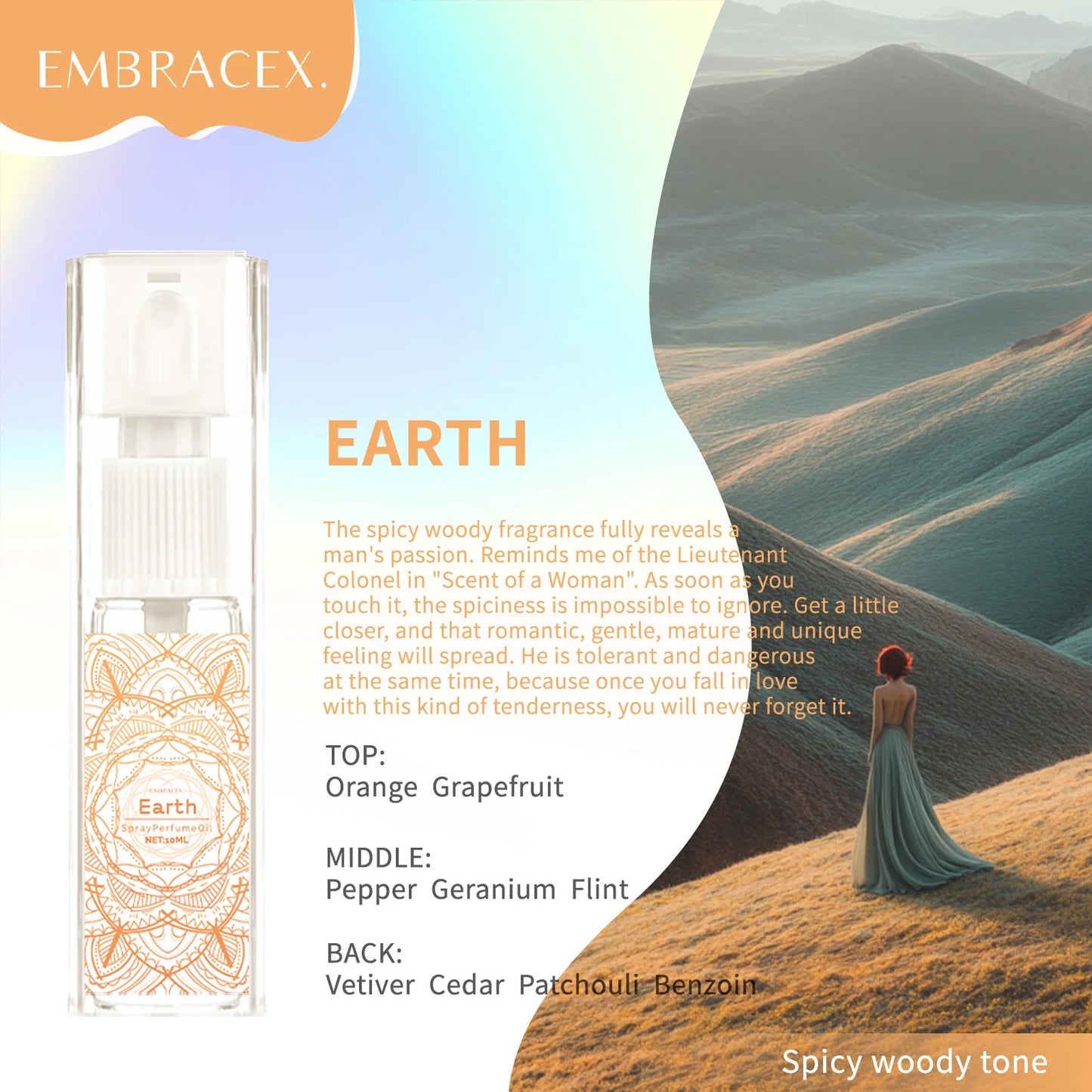 12Types Spray Essential Oils Pheromones Perfumes For Women Gift Body Oil Spray Fragrance Floral Fruity Woody Tea Long Lasting