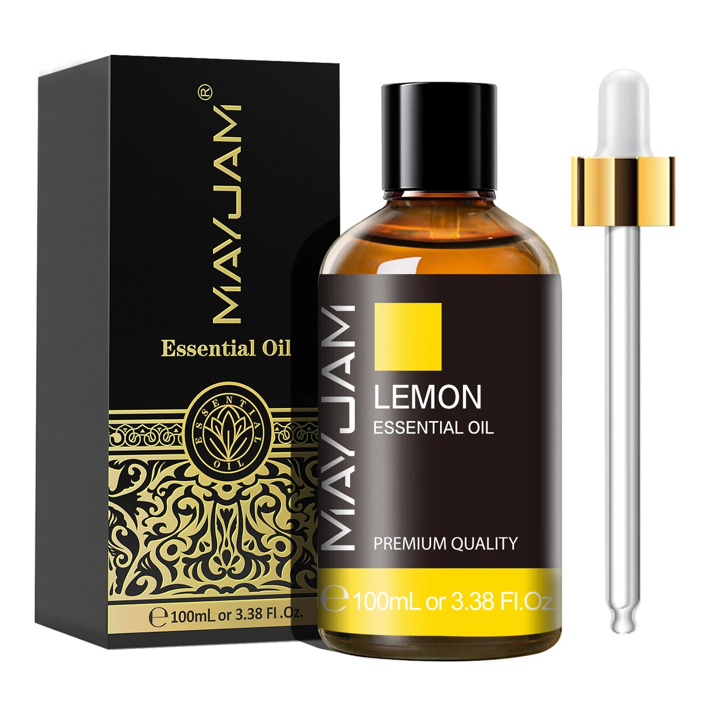 MAYJAM 1PCS 100ML Essential Oil with Dropper Sandalwood Lavender Eucalyptus Vanilla Aroma Oil For Humidifier Scent Candle Burner