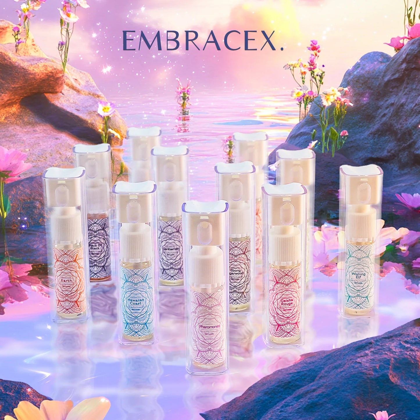 12Types Spray Essential Oils Pheromones Perfumes For Women Gift Body Oil Spray Fragrance Floral Fruity Woody Tea Long Lasting