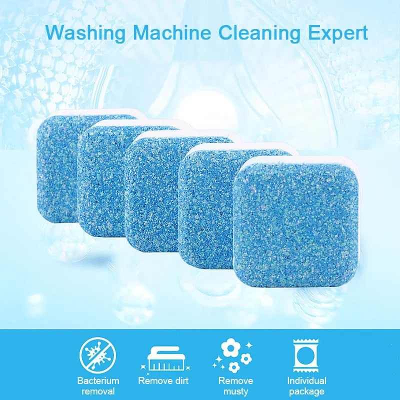 Pack of 1 Washing Machine Cleaner Tablets – 12 Tablet | Deep Cleaning & Deodorizing for Front Load, Top Load & HE Washers