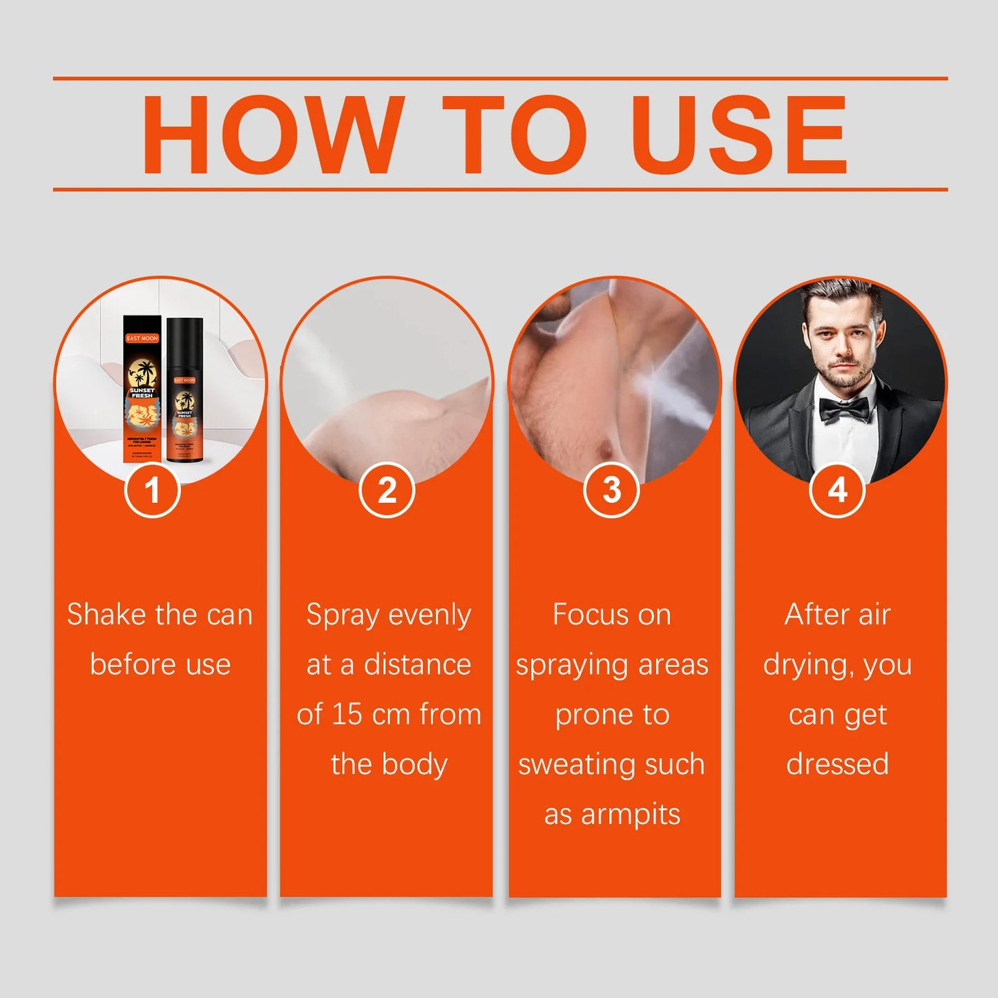 Fruity Deodorant Spray Men's Refreshing Sweat Odor Reducing Odor Lasting Fragrance And No Greasy Portable Perfume Spray For Men