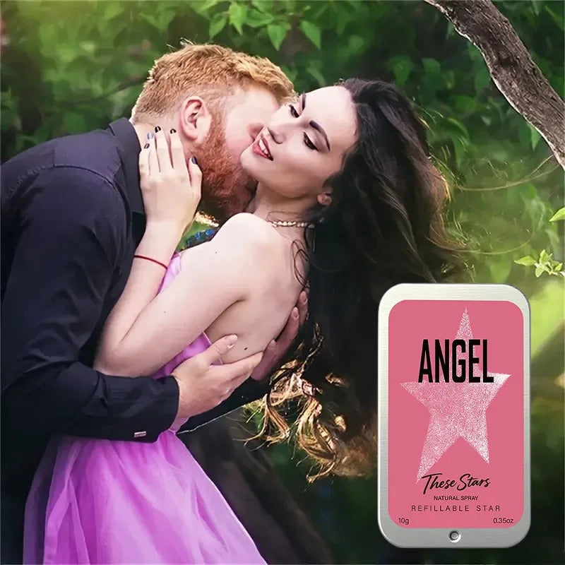 10ml Angel Star Solid Perfume Elegant Rose Jasmine Fragrance Portable Women' Perfume Cream Confident Elegant Star-shaped Perfume