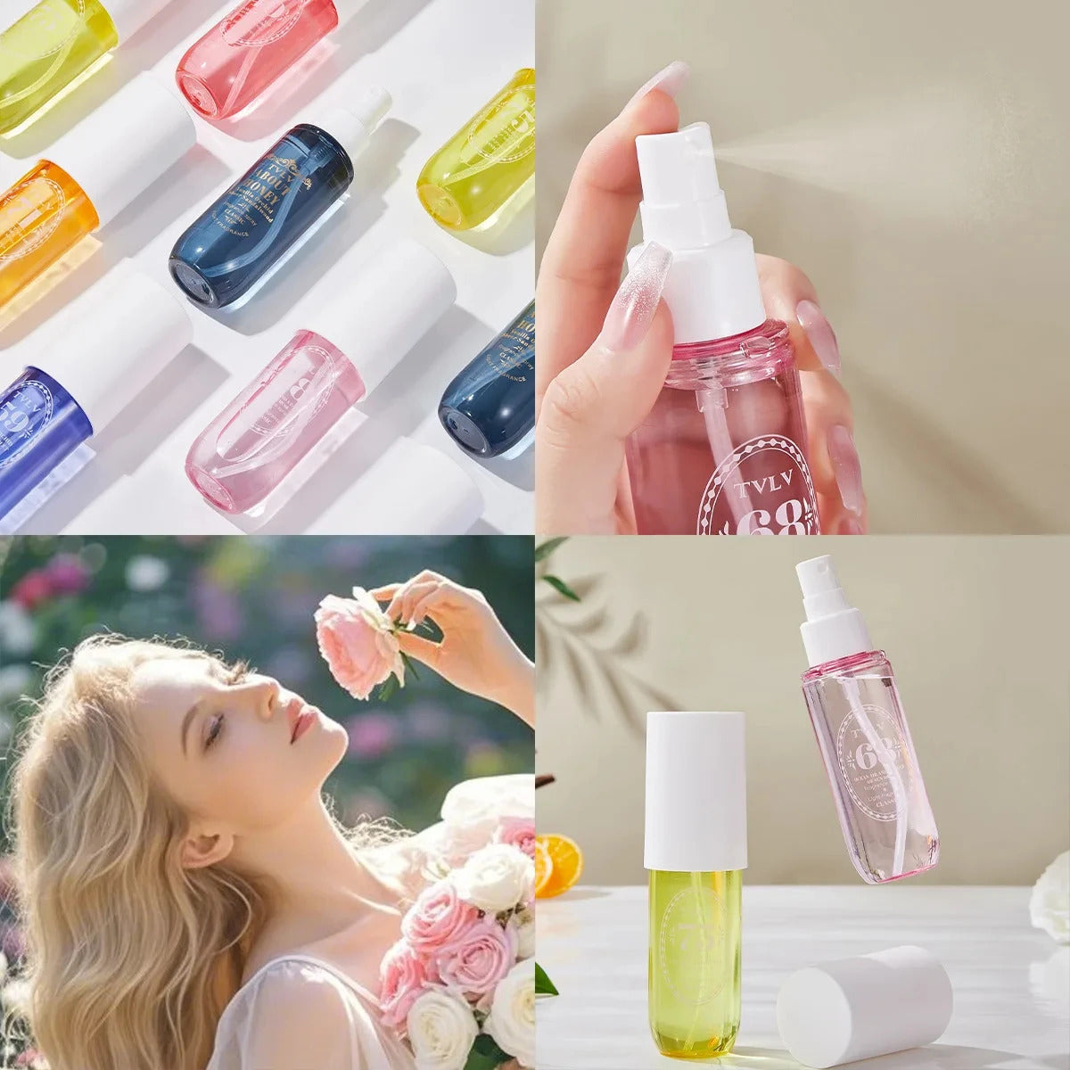 Newest 90ML Air Freshener Spray Long-lasting Fragrance Alcohol-free Odor Removing for Home Office Party Bar Body Perfume Gifts