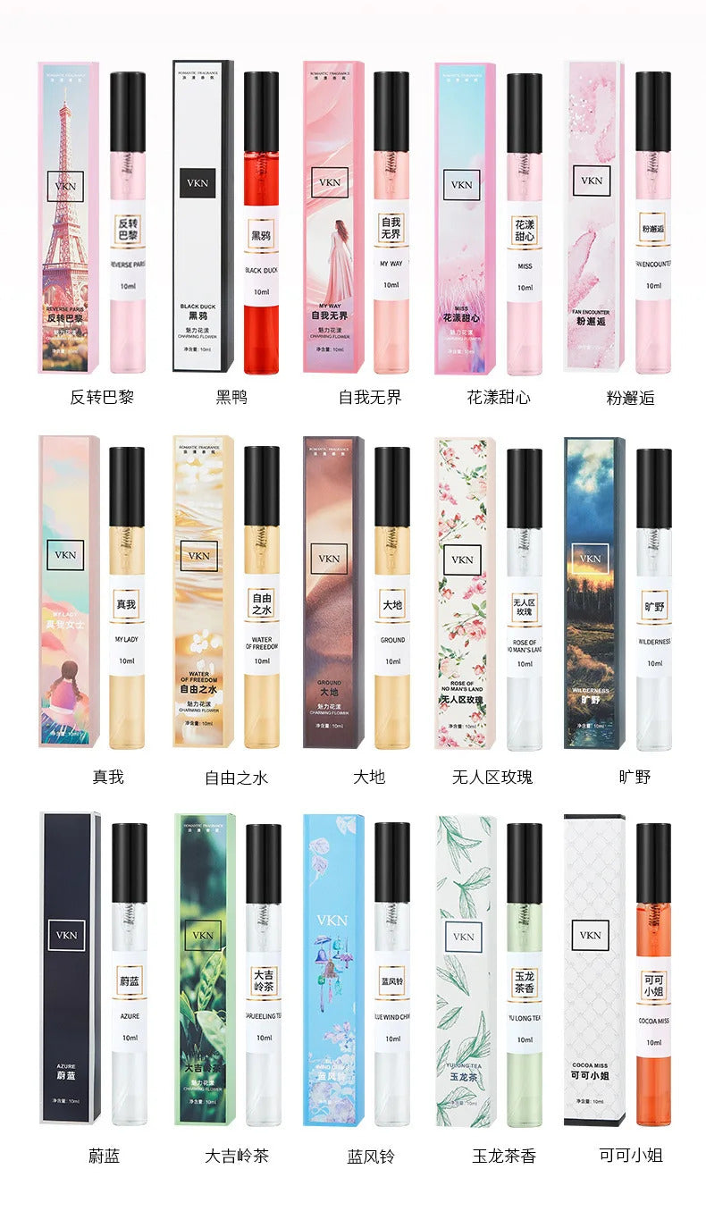 10ML Unisex Floral PERFUME Luxury Replica Sample Set Explore Various Scents at Low Cost