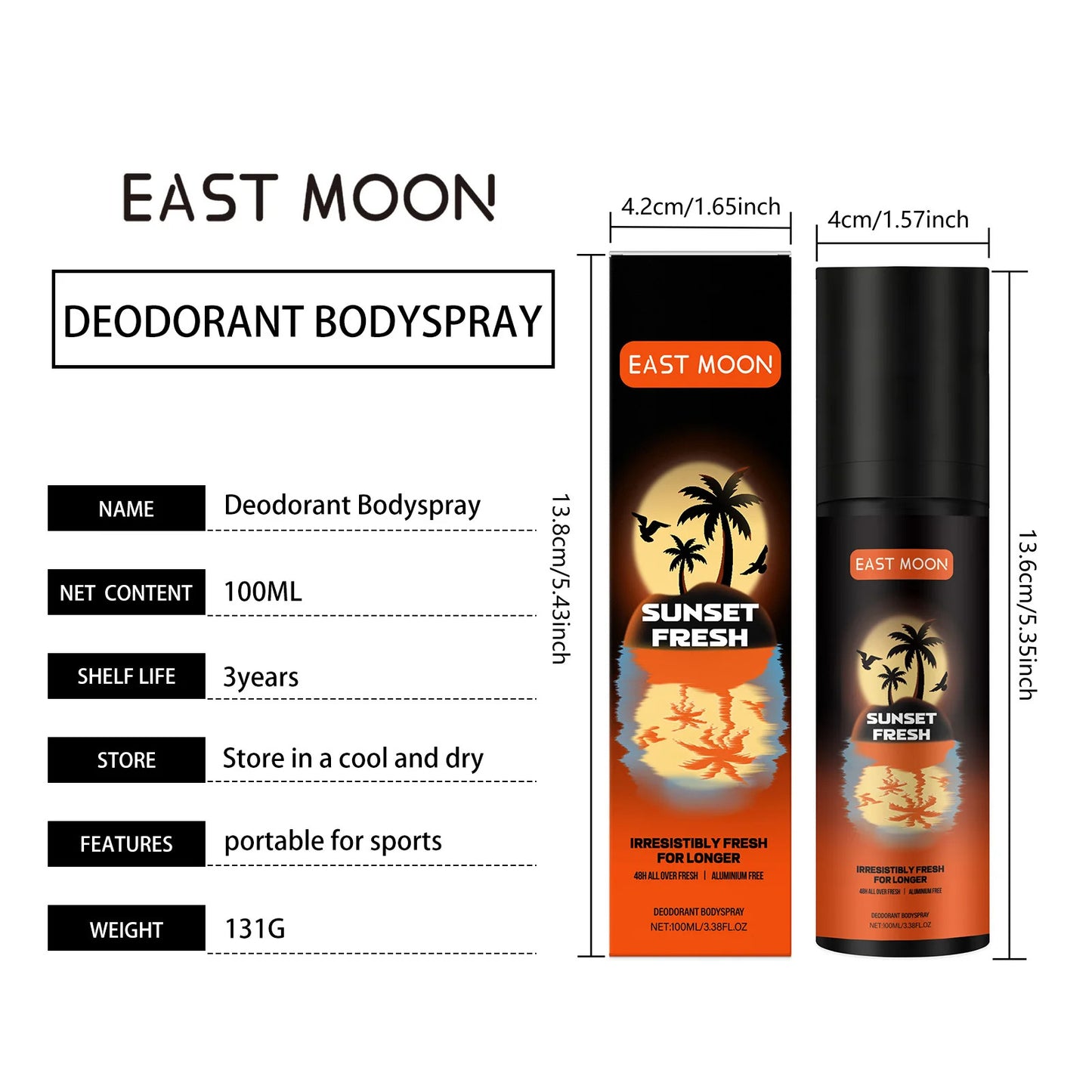 Fruity Deodorant Spray Men's Refreshing Sweat Odor Reducing Odor Lasting Fragrance And No Greasy Portable Perfume Spray For Men