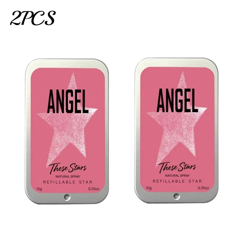 10ml Angel Star Solid Perfume Elegant Rose Jasmine Fragrance Portable Women' Perfume Cream Confident Elegant Star-shaped Perfume