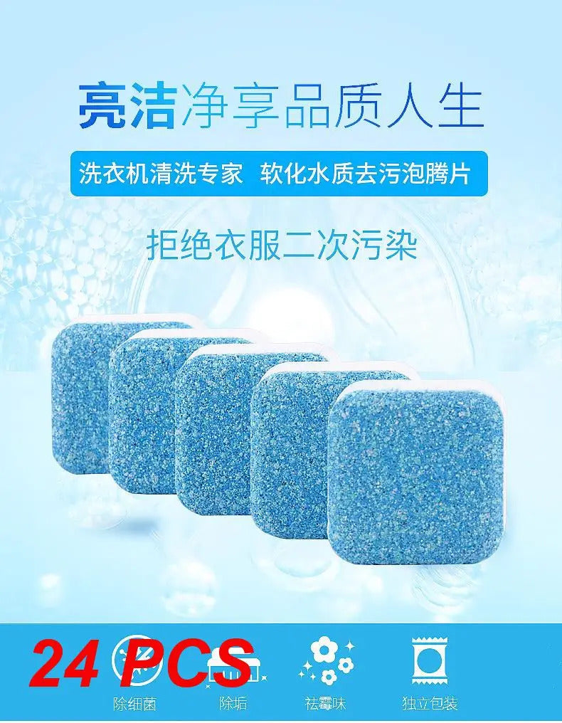Pack of 1 Washing Machine Cleaner Tablets – 12 Tablet | Deep Cleaning & Deodorizing for Front Load, Top Load & HE Washers
